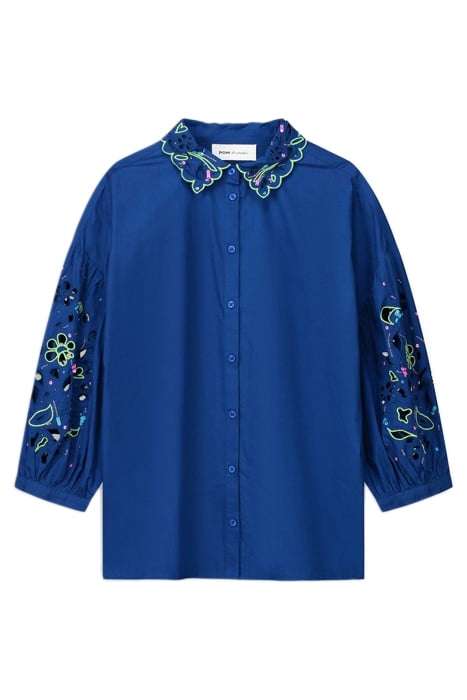 BLOUSE - EMBROIDERY INK BLUE 3