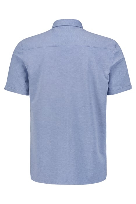 SHIRT SHORT SLEEVE JERSEY STRETCH MELANGE COBALT 5