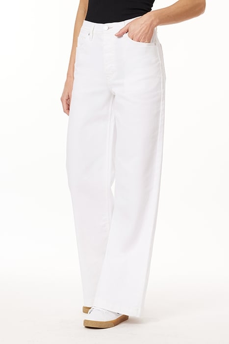 THE DAZE HIGHEST RISE WIDE LEG BLANC DE BLANC 5
