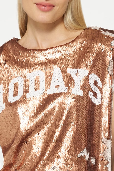 PADDED TOP SEQUINS ROSE GOLD 5