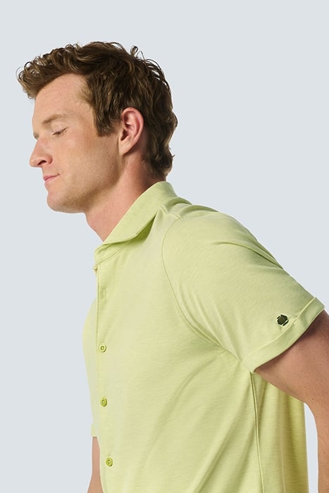 SHIRT SHORT SLEEVE JERSEY STRETCH MELANGE LIME 6