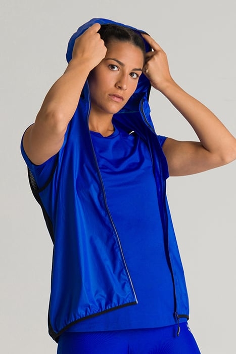 W GILET NEON BLUE-BLACK 3