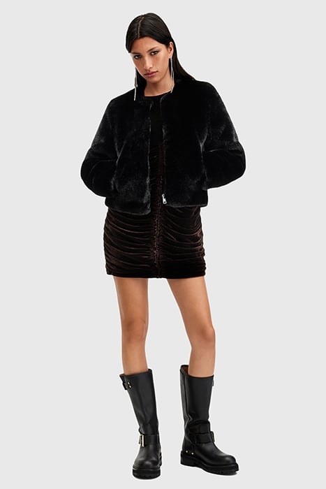 FLORENCE FUR COAT BLACK 3