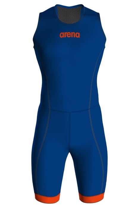 M TRISUIT ST 2.0 REAR ZIP ROYAL/ORANGE 1