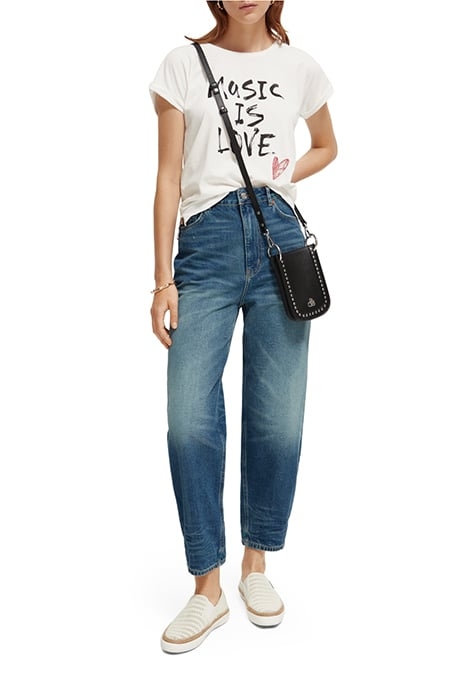 GRAPHIC PRINT T-SHIRT AGED WHITE 3