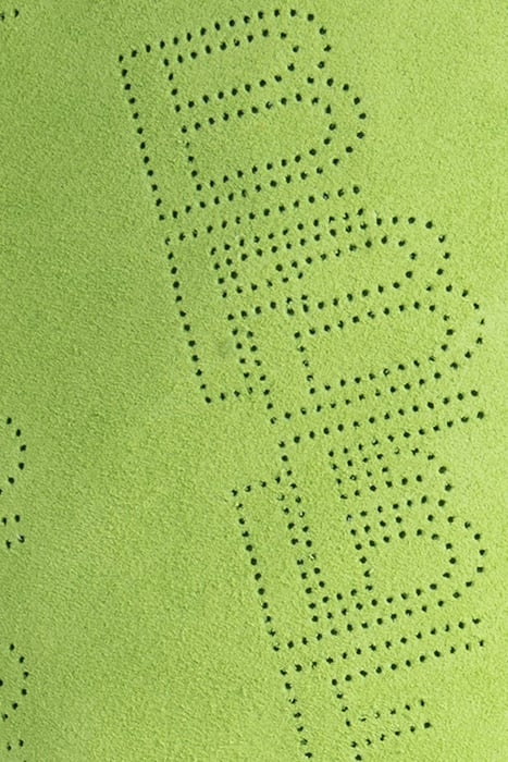 STEVIE 42 BRIGHT GREEN PERFORATED SUEDE LEATHER GREEN 6