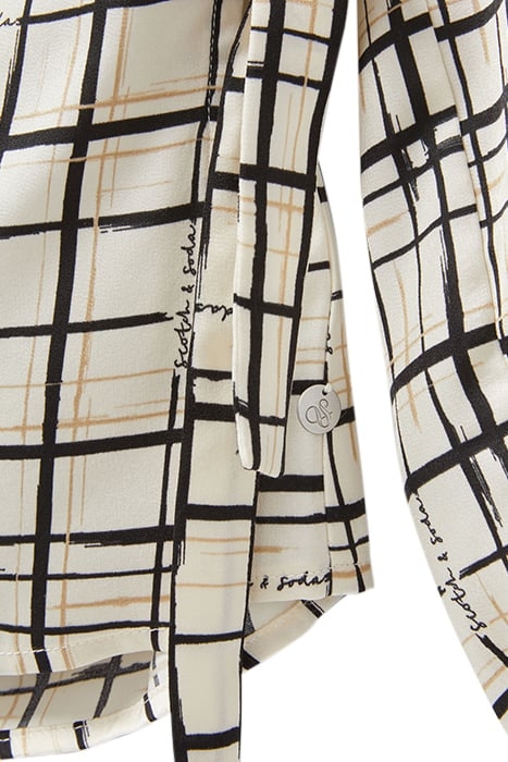 WRAP BLOUSE WHITE CAP GREY 6