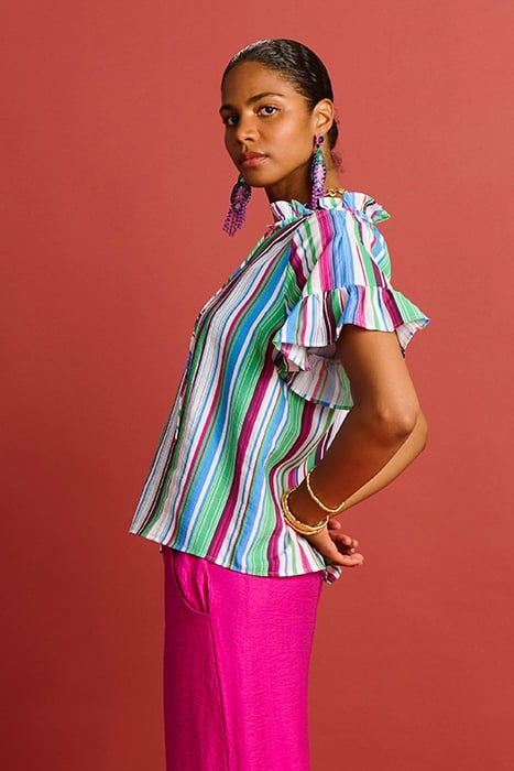 TOP - STRIPED SICILY MULTICOLOR 4