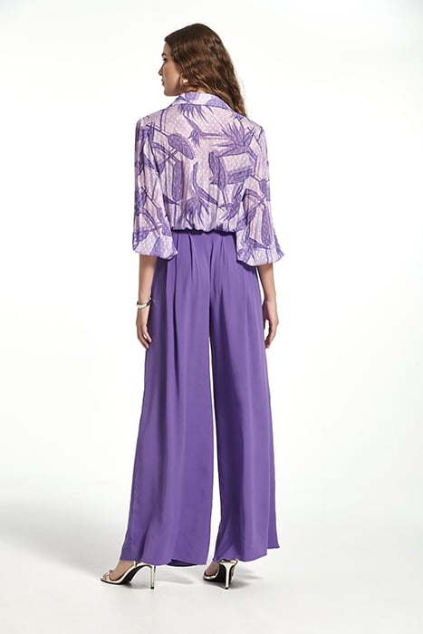 PRINTED PLUMETI GAUZE URIBE SHIRT VIOLET 2