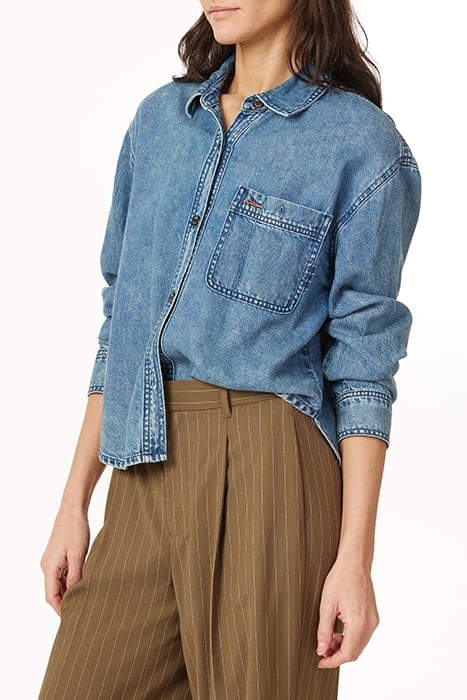 CROPPED DENIM SHIRT BEVERLY HILLS 5