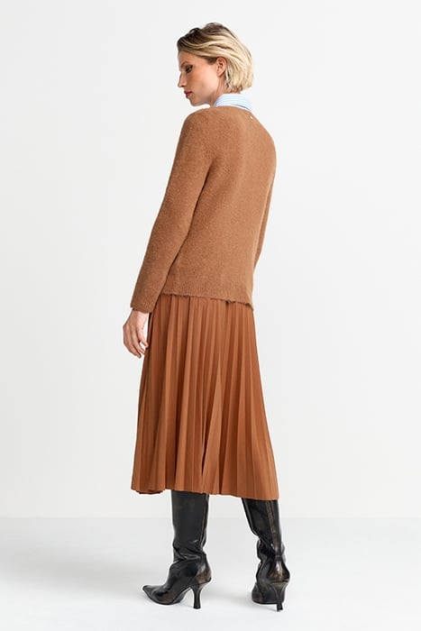 COZY CREW NECK RECYCLED CARAMEL SPICE 3