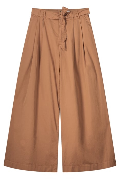 WIDELEG PANTS LIGHT WEIGHT TWILL CACAO 4