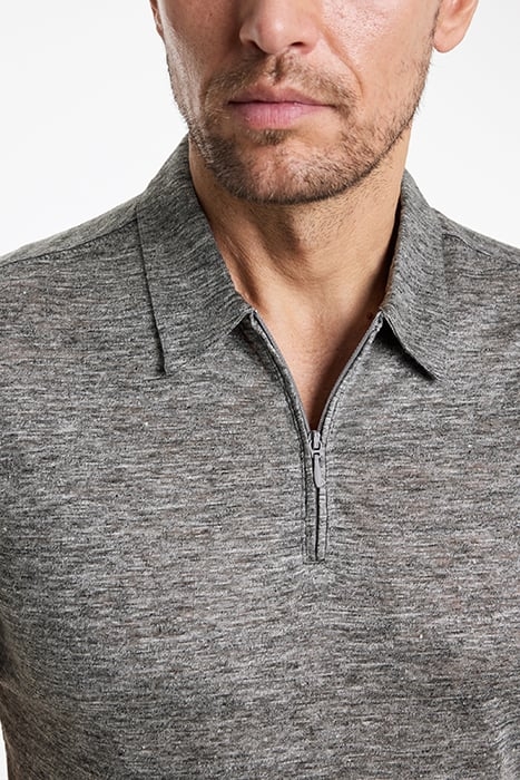 CASILLAS REGULAR FIT SS POLO WITH QUARTE MED GREY 3