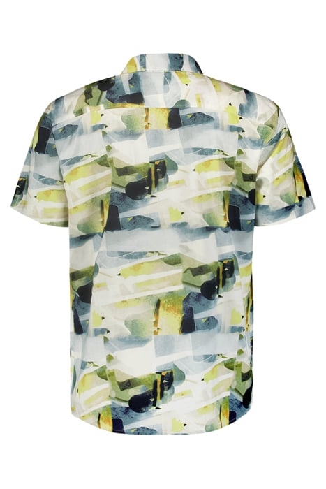 SHIRT SHORT SLEEVE RESORT COLLAR ALLOVER PRINTED CEMENT 5