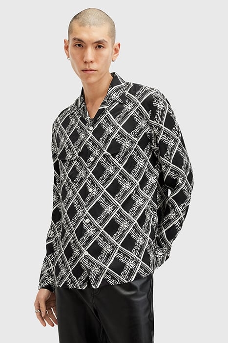 GRID LS SHIRT JET BLACK 1