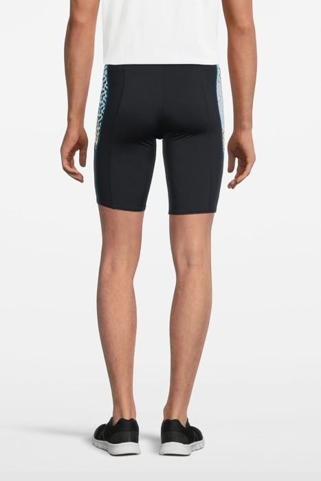 MEN'S ARENA PLANET WATER SWIM JAMMER BLACK-WHITE MULTI 2