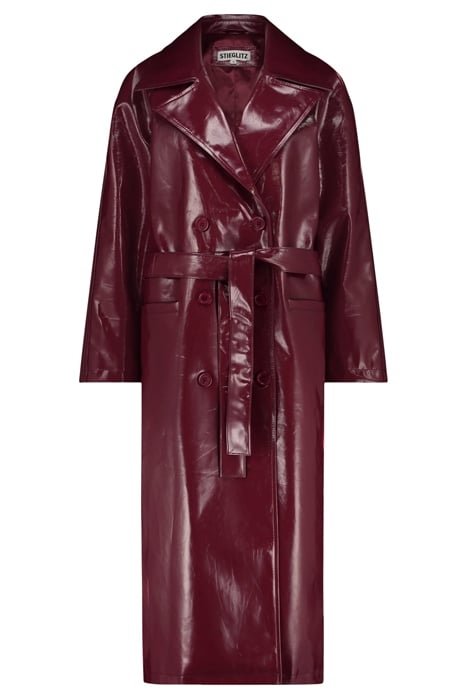 MAAN TRENCH COAT RED 1