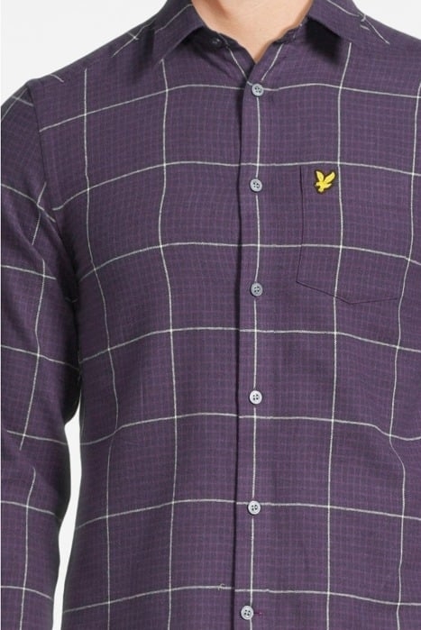 HOUNDSTOOTH CHECK FLANNEL SHIRT THISTLE SHADOW 4