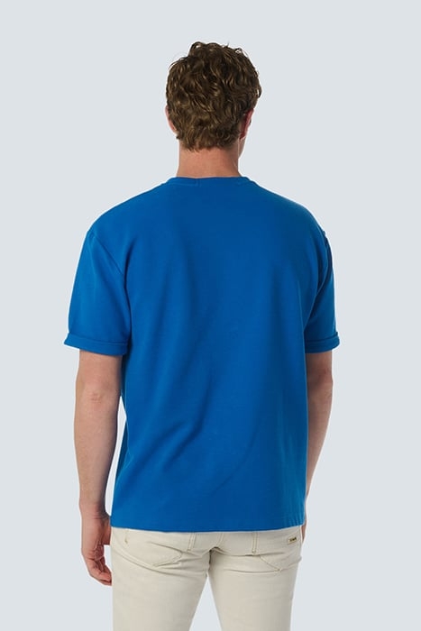 T-SHIRT CREWNECK SOLID JACQUARD COBALT 2