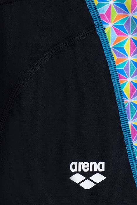 BOY'S ARENA STARFISH SWIM SHORT BLACK-WHITE MULTI 3