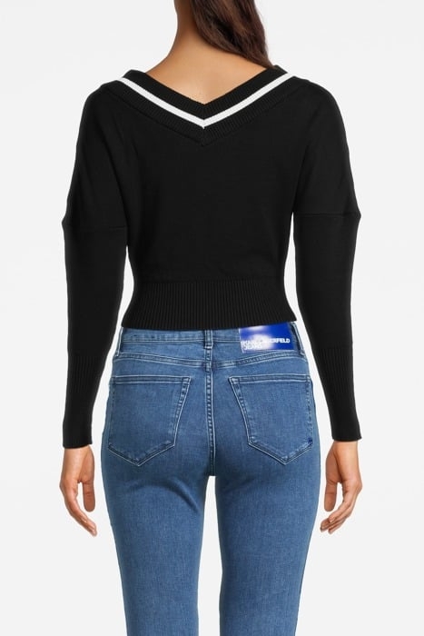 KLJ LOGO SWEATER BLACK 2