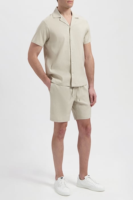 CARL | STRETCH LINEN SHORTS NEUTRAL SAND 1
