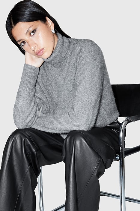 REBEL ROLL NECK GREY MELANGE 7