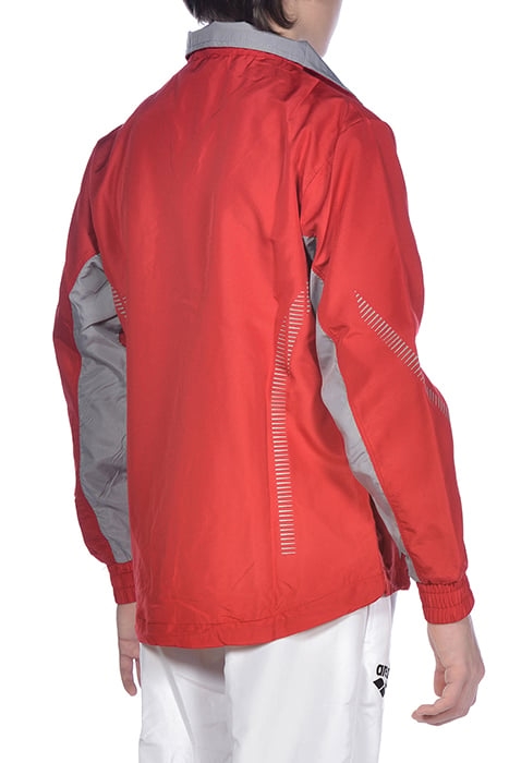 JR TL WARM UP JACKET RED-GREY 5