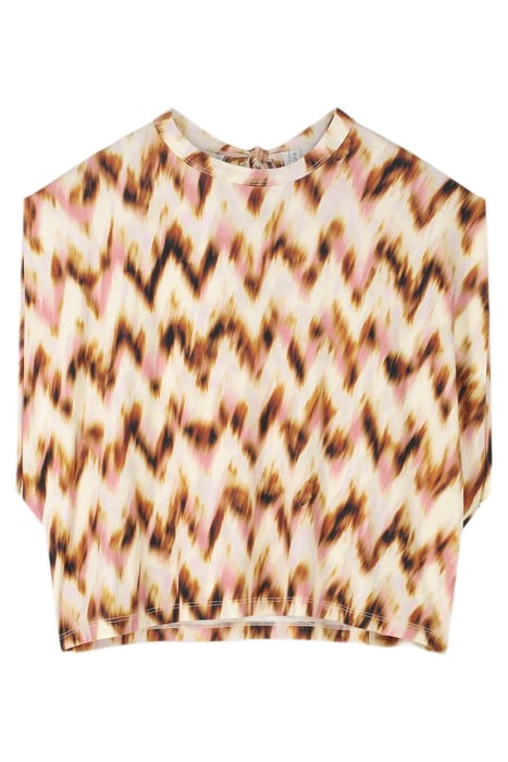 TOP BLURRED ZIG ZAG PRINT MULTICOLOUR 1