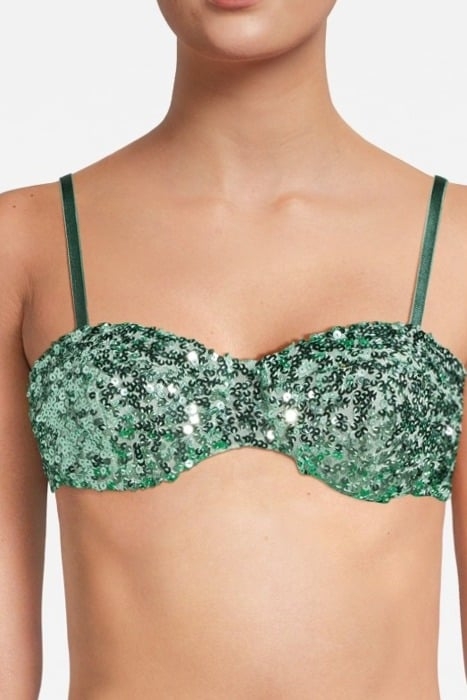 BRA WITH SEQUINS GREEN 4
