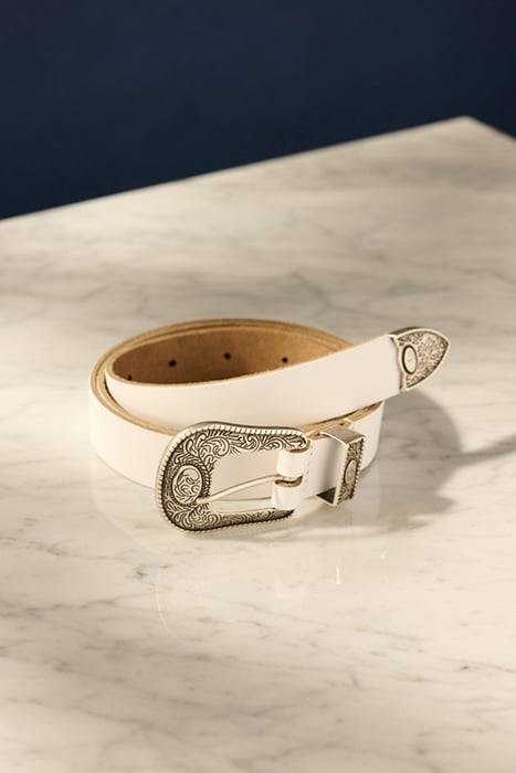 BELT - BILLIE LEATHER WHITE 3