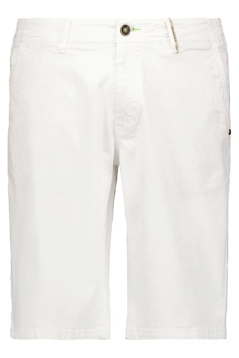 SHORT CHINO GARMENT DYED TWILL STRETCH WHITE 4