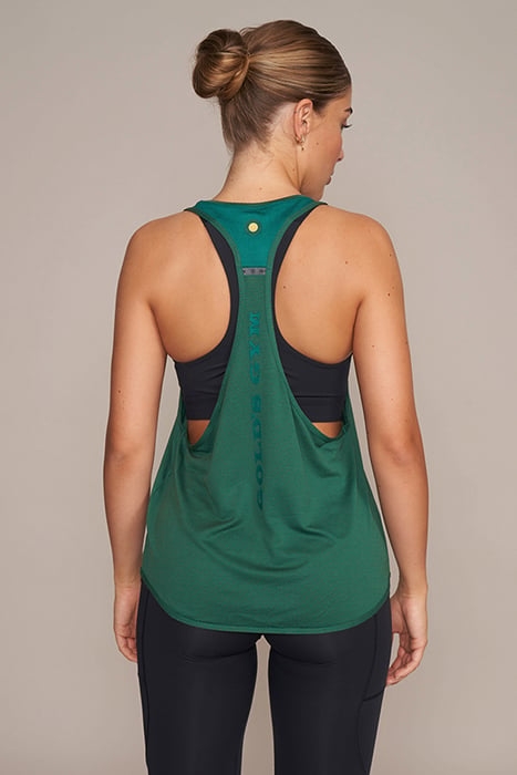 MARY LOU - WOMEN'S LOOSE-FIT TANK TOP GREEN 2