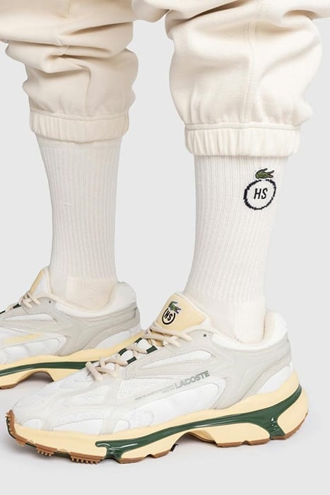 LACOSTE X HIGHSNOBIETY – LOGO SOCKS EGGSHELL 2