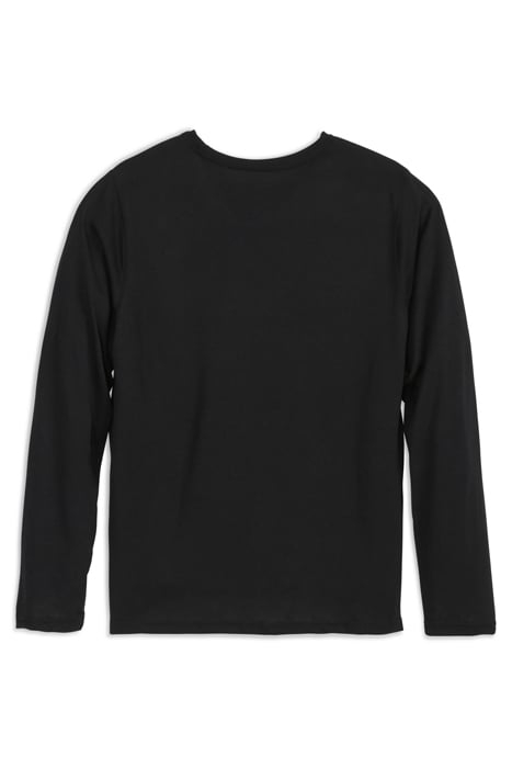 HURLEY MEN'S 1PK CREWNECK LS T BLACK 2