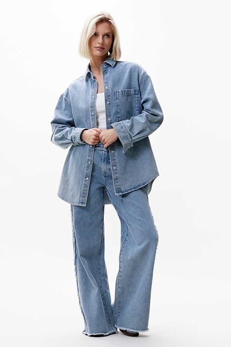 BUTTON UP DENIM JACKET STARLIGHT BLUE 1