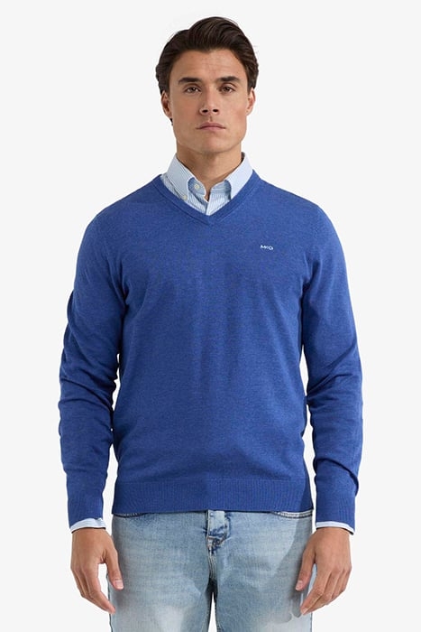 V-NECK SWEATER ROYAL BLUE 1