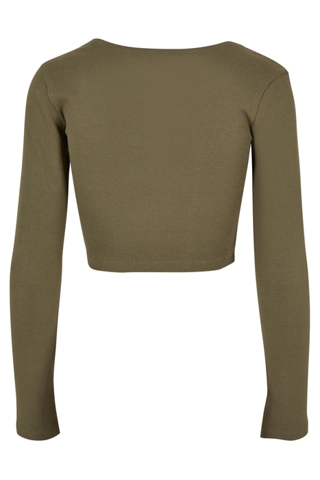 LADIES SHORT RIB CORSAGE LONGSLEEVE OLIVE 5