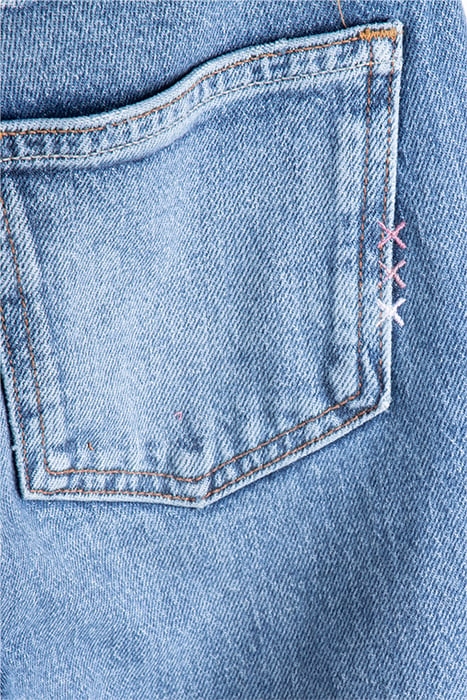 HIGH FIVE HIGH-RISE SLIM CONTAINS RECYCLED COTTON—BLUE BLISS 3