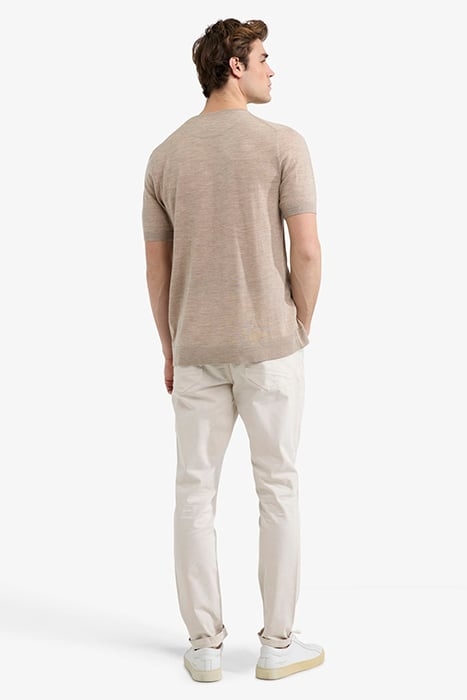 FINE MERINO T-SHIRT SAND 3