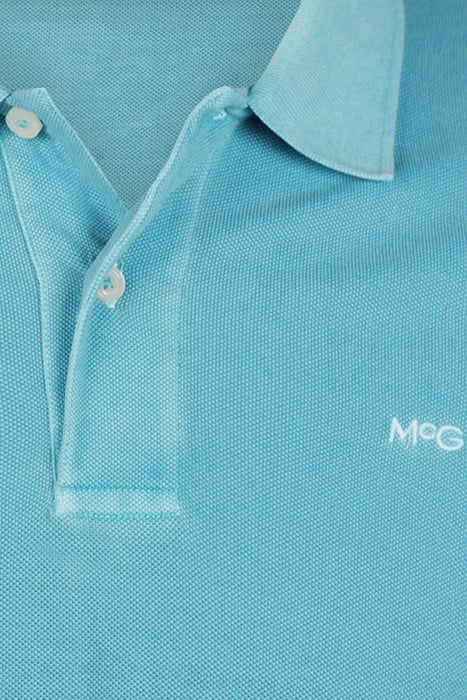 SUMMER PIQUEE POLO AQUA 3
