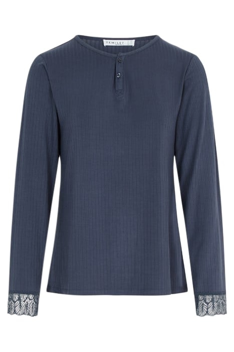 NW TOP TSHIRT LS STEEL BLUE 1