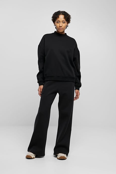 LADIES OVERSIZED ORGANIC CREWNECK BLACK 3