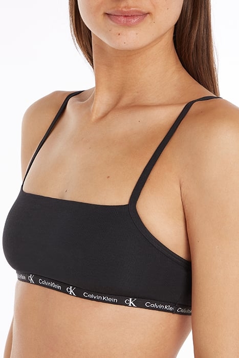 UNLINED BRALETTE 2PK BLACK/GREY HEATHER 6