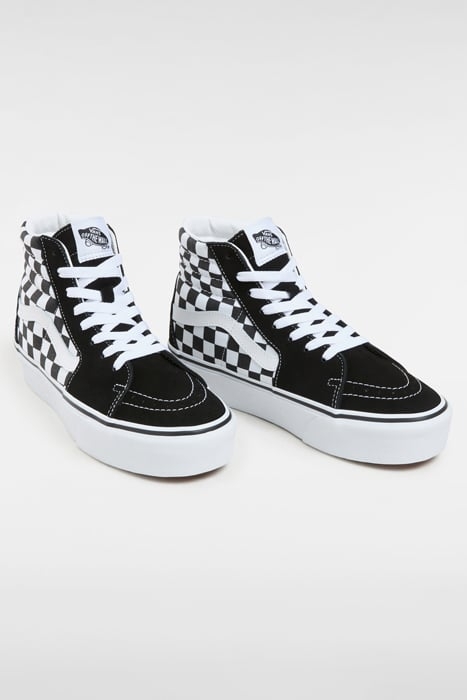 UA SK8-HI PLATFORM 2.0 CHECKERBOARD/TRUE WHITE 3