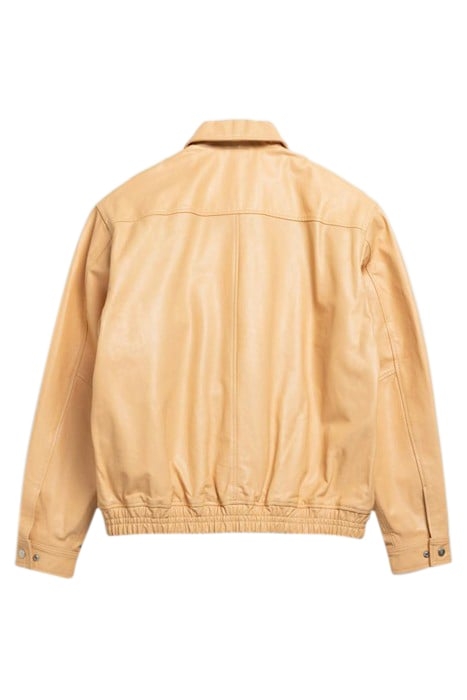 HIGHSNOBIETY HS05 – WAXED LEATHER BOMBER SAND 4