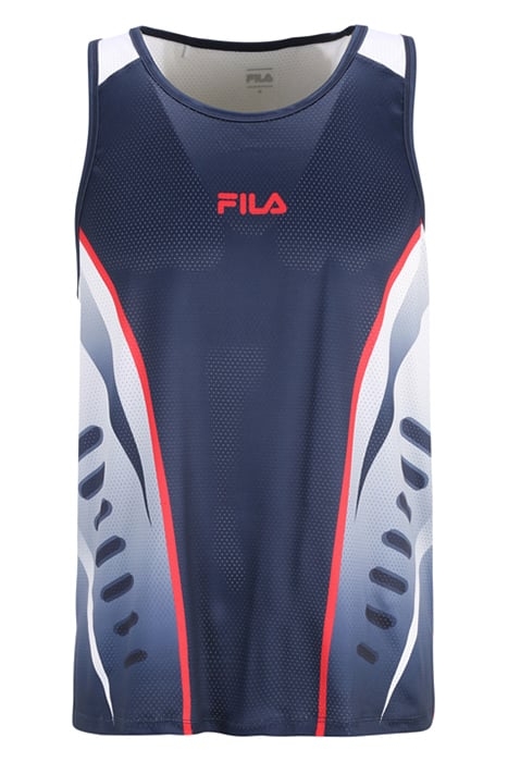 RIEZ RUNNING TANK BLACK IRIS-BRIGHT WHITE 4