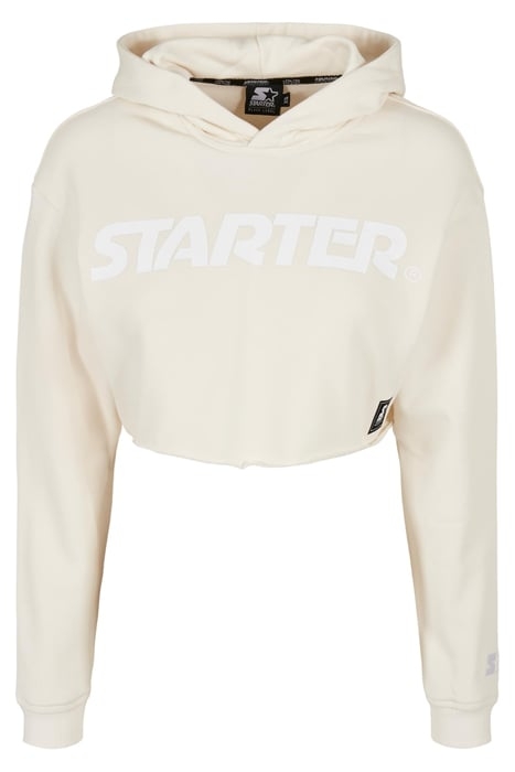 LADIES STARTER CROPPED HOODY PALEWHITE 4