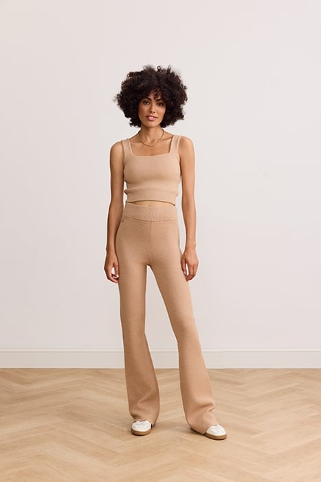 OLLY FLARED PANTS CAMEL 2
