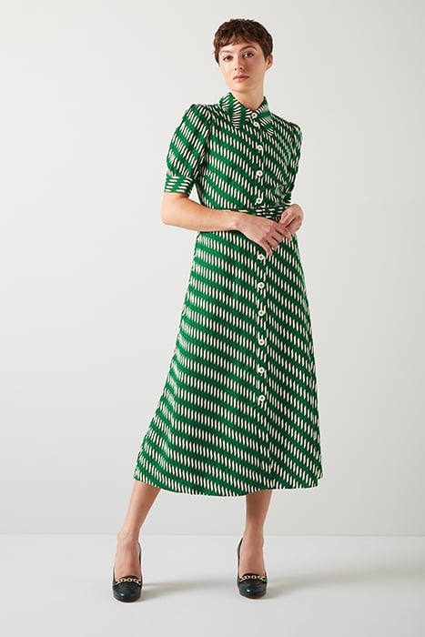 VALERIE SHIRT SHIRT DRESS GREEN 1